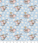 Disney Dumbo Elephant and Stars Fabric by the yard