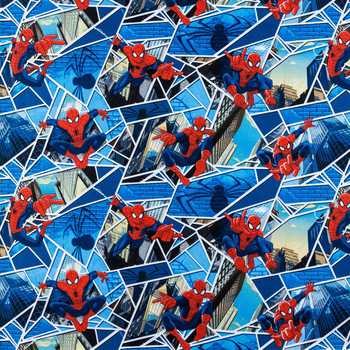Marvel Spiderman Panes Fabric by the yard