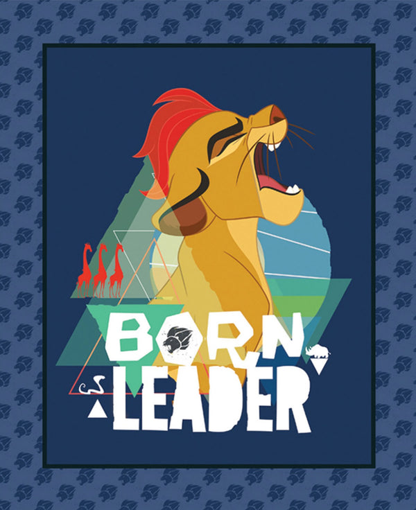 Disney The Lion Guard - Born Leader Panel approx. 36in x 44in Fabric by the panel