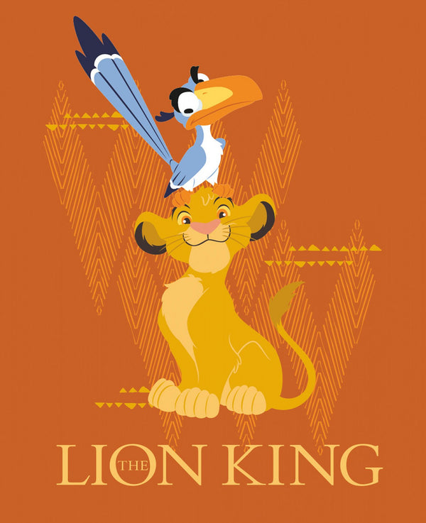 Disney Lion King Full Panel approx. 36in x 44in Fabric by the panel