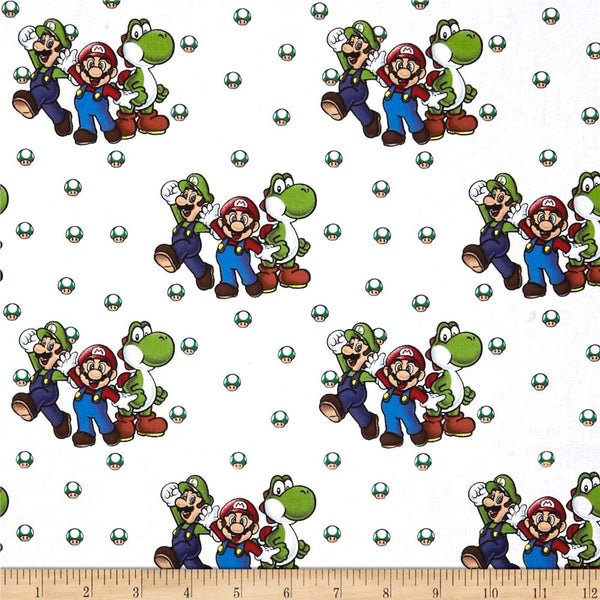 Nintendo Super Mario Beware of Bowser Fabric by the yard