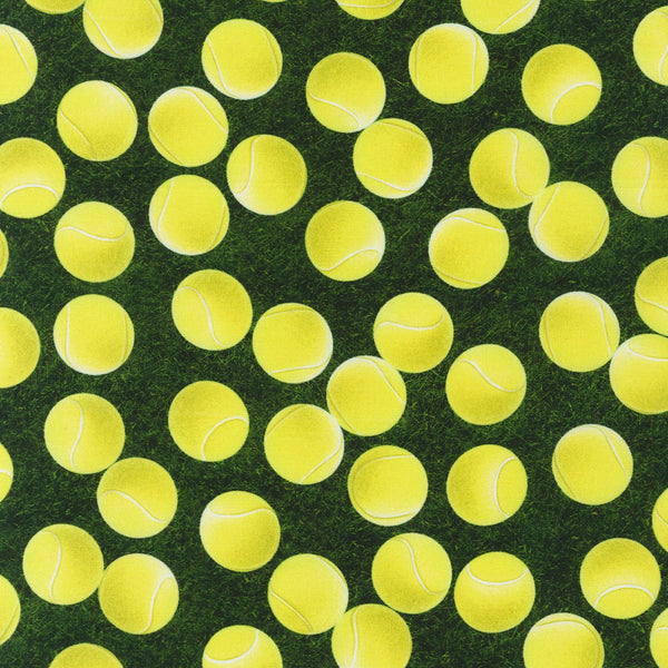 Tennis Sports Life Grass Fabric by the yard