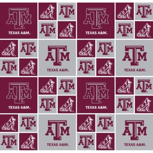 Texas A&M Allover Collegiate Cotton Fabric