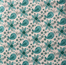Aqua Birds Fabric by the yard