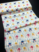 15 yards/ lot Baby Shark Family Bubble Blast Fabric