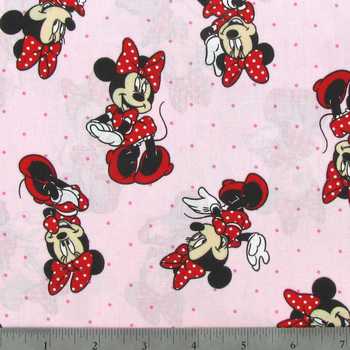 Disney Minnie Mouse Dress Dot Fabric by the yard