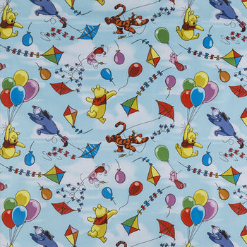 Disney Winnie The Pooh Balloon Friends Fabric by the yard