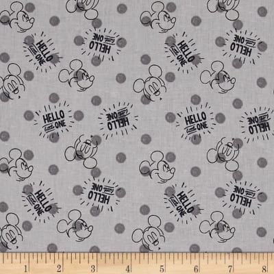 Disney Mickey Mouse Hello Little One Fabric by the yard