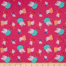 Disney Pig Peppa One Big Family Fabric by the yard