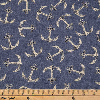 Large Anchor Fabric by the yard