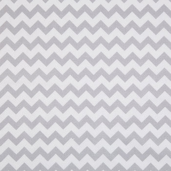 Gray Chevron Rick Rack Zig Zag Geometric Fabric by the yard