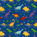 Lost World Dino Dinosaurs Fabric by the yard