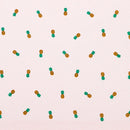 Pineapples Dots on Peach Fabric by the yard