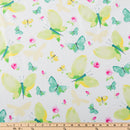 Butterflies Floral Butterfly Fabric by the yard