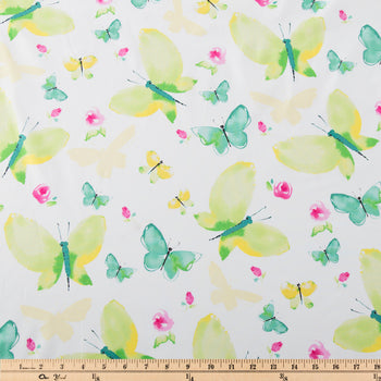 Butterflies Floral Butterfly Fabric by the yard