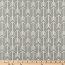 Aztec Premier Arrow White Gray Geometric Fabric by the yard