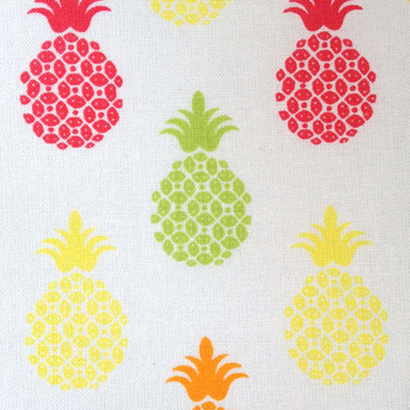 Pineapples on White Fabric by the yard