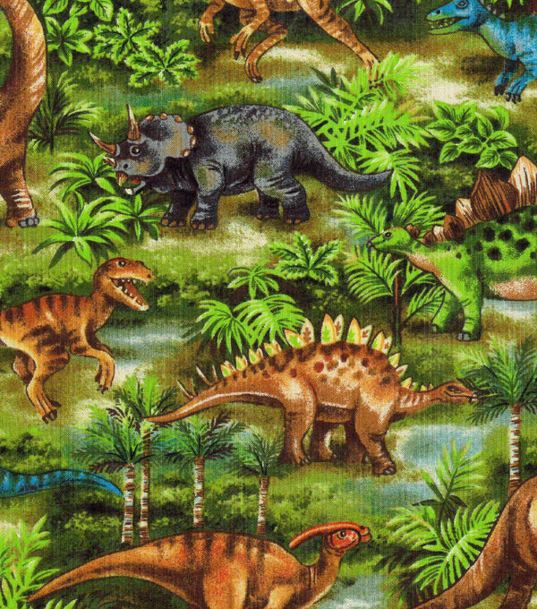 Dino Dinosaurs Novelty Prints Fabric by the yard
