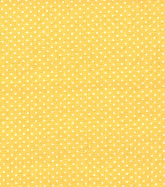 Pin Dots Yellow Fabric by the yard