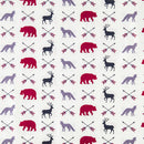 Woodland In The Woods Arrows and Animals Fabric by the yard