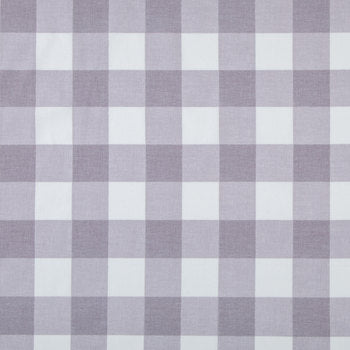 Grey Check Plaid Gingham Fabric by the yard
