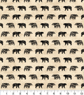 Bears Woodland Fabric by the yard