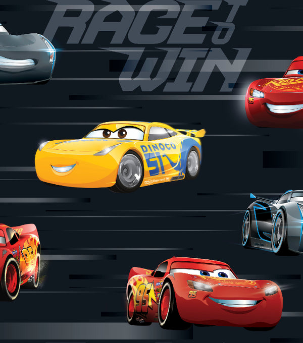 Disney Pixar Cars 3 Race To Win Fabric by the yard