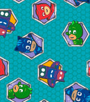 Hasbro PJ Masks Badges Fabric by the yard