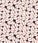 Baseballs on Blue Sports Fabric by the yard