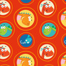 Dino Mates Dinosaurs Fabric by the yard