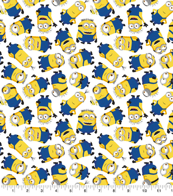 Universal Pictures Despicable Me Minions Tossed Fabric by the yard
