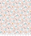 Disney Winnie The Pooh Nursery Toss Fabric by the yard