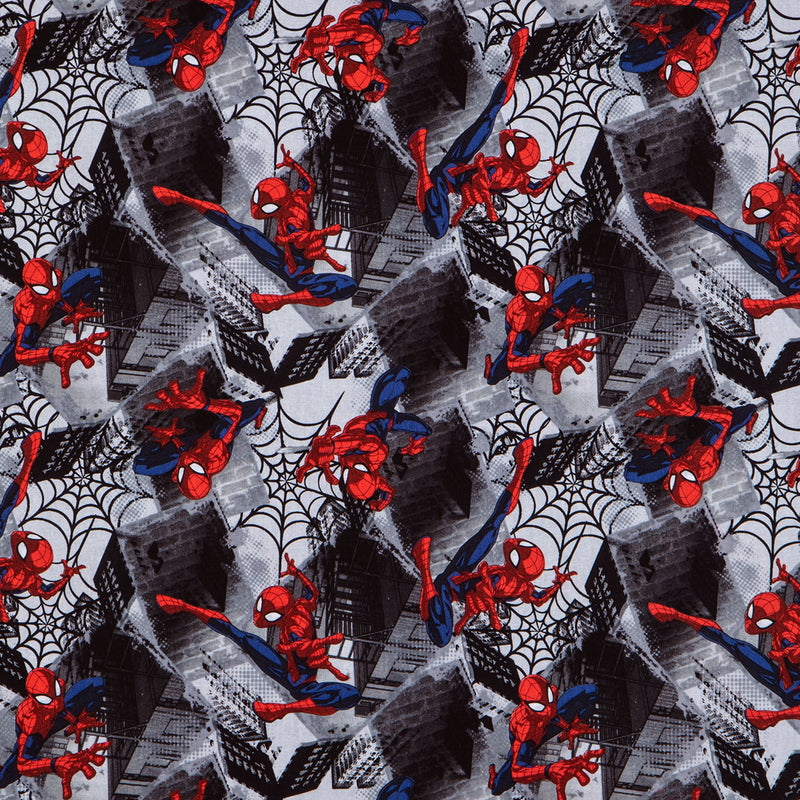 Marvel Neighborhood Spiderman Fabric by the yard