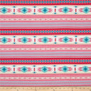 Tucson Aztec Pink Teal Fabric by the yard