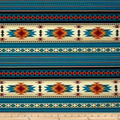 Tucson Aztec Turquoise Fabric by the yard
