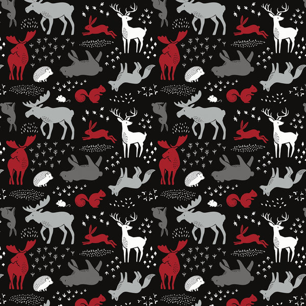 Hudson Forest Animals Fabric by the yard