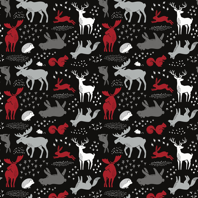 Hudson Forest Animals Fabric by the yard