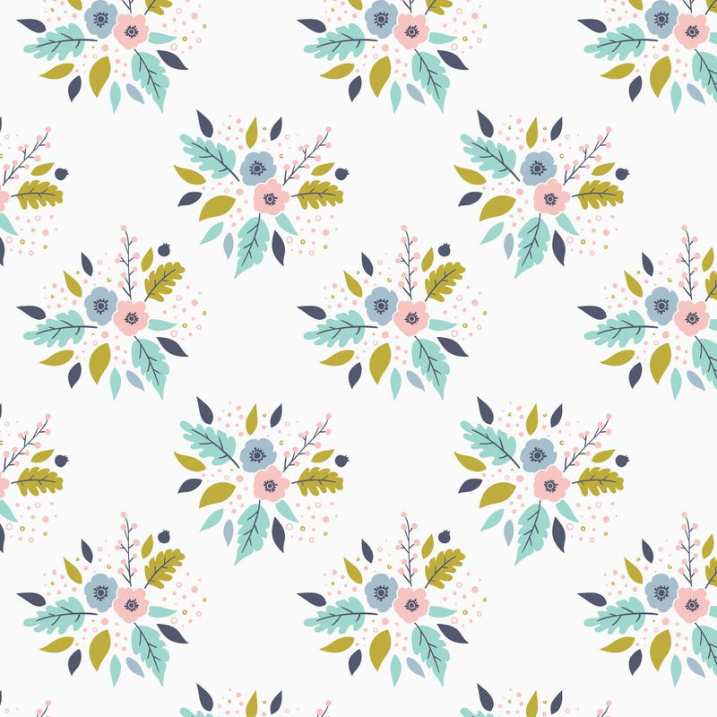 Meadow Bouquet Floral Daisy Fabric by the yard