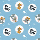Disney Tom and Jerry Circles and Stars Fabric by the yard