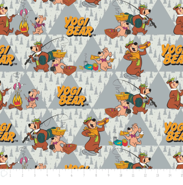 Disney Warner Brothers Yogi Bear Fabric by the yard