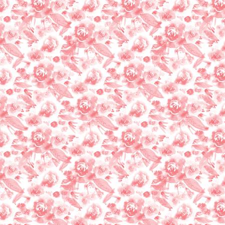 Indigo Rose - Reverie Roses Floral Fabric by the yard