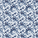 Indigo Rose - Reverie Roses Floral Fabric by the yard