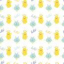 Cutest Little Monster Space Fabric by the yard