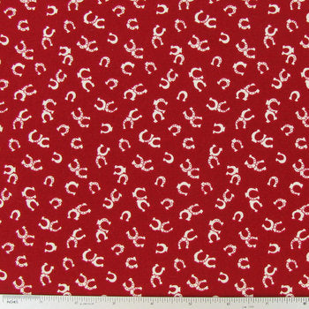 Cowboy Horseshoe Ranch Hands Fabric by the yard