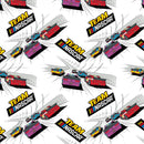 Nascar Racing Cars Blocks Fabric by the yard