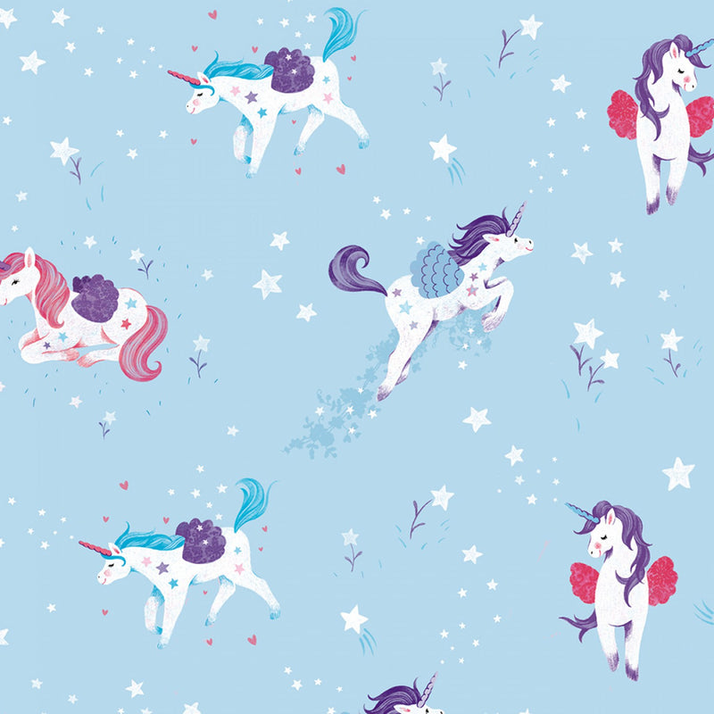 Unicorn Kisses by Lucie Crovatto Fabric by the yard