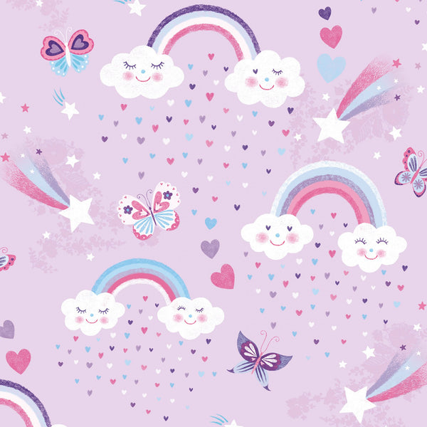 Unicorn Kisses by Lucie Crovatto Fabric by the yard