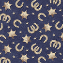Cowboy Horseshoe Ranch Hands Fabric by the yard