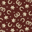 Cowboy Horseshoe Ranch Hands Fabric by the yard
