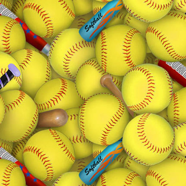 Softball Sports Collection Fabric by the yard